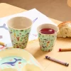 RICE: Medium melamine beker - Ocean Print | Blauw MELCU-OCEB