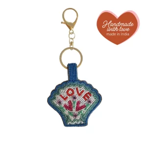 All the Luck in the World: Sleutelhanger met Kraaltjes - Love Schelp