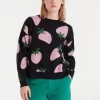 Compañia Fantastica: Jacquard knit sweater | Morango print