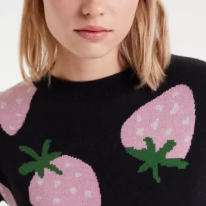 Compañia Fantastica: Jacquard knit sweater | Morango print