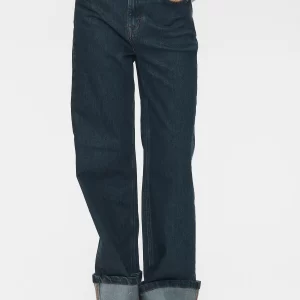 Nümph: NUTORONTO WIDE JEANS - Dark Denim Blue