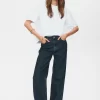 Nümph: NUTORONTO WIDE JEANS - Dark Denim Blue
