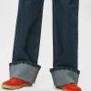 Nümph: NUTORONTO WIDE JEANS - Dark Denim Blue