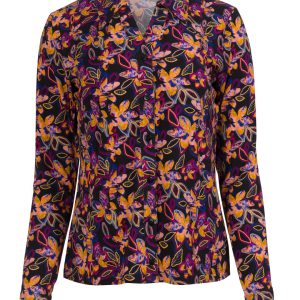 LaLamour: ANNA BLOUSE LONG SLEEVE | BRIGHT AUTUMN FLOWERS