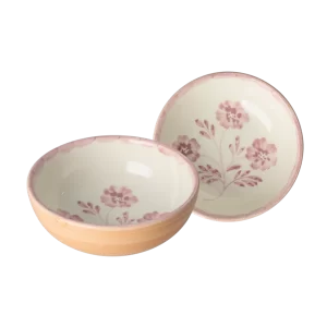 Rice: Keramiek kommetje | Pink Flowers CEBWL-HPFLOI