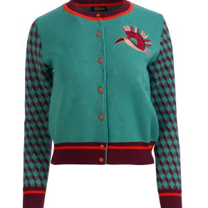 LaLamour: KNITWEAR CARDIGAN | BIRD OF PARADISE