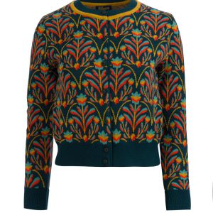 LaLamour: KNITWEAR CARDIGAN | BAROCK FLOWER