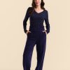 LaLamour: HAILEY TROUSERS | RIB VELOUR NAVY