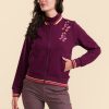 LaLamour: NORA BOMBER JACKET | PUNTA DI ROMA BORDEAUX