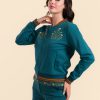 LaLamour: NORA BOMBER JACKET | PUNTA DI ROMA PETROL