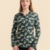 LaLamour: SILL BLOUSE | CRANE DANCE PETROL