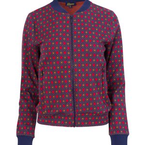 LaLamour: NORA BOMBER JACKET | JACQUARD HEARTS