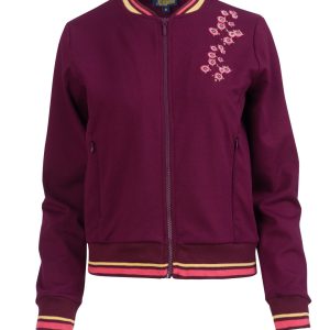LaLamour: NORA BOMBER JACKET | PUNTA DI ROMA BORDEAUX