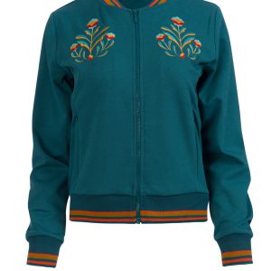 LaLamour: NORA BOMBER JACKET | PUNTA DI ROMA PETROL