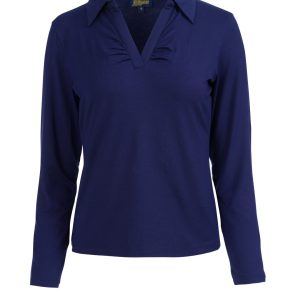 LaLamour: SUZY TOP LONG SLEEVE | PLAIN BLUE