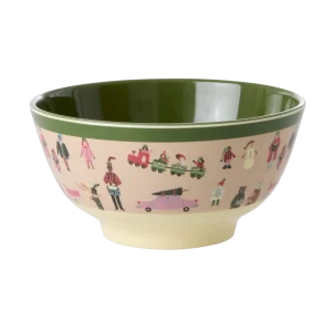 RICE: Medium melamine kom - Holiday Print XMEBW-HOLI