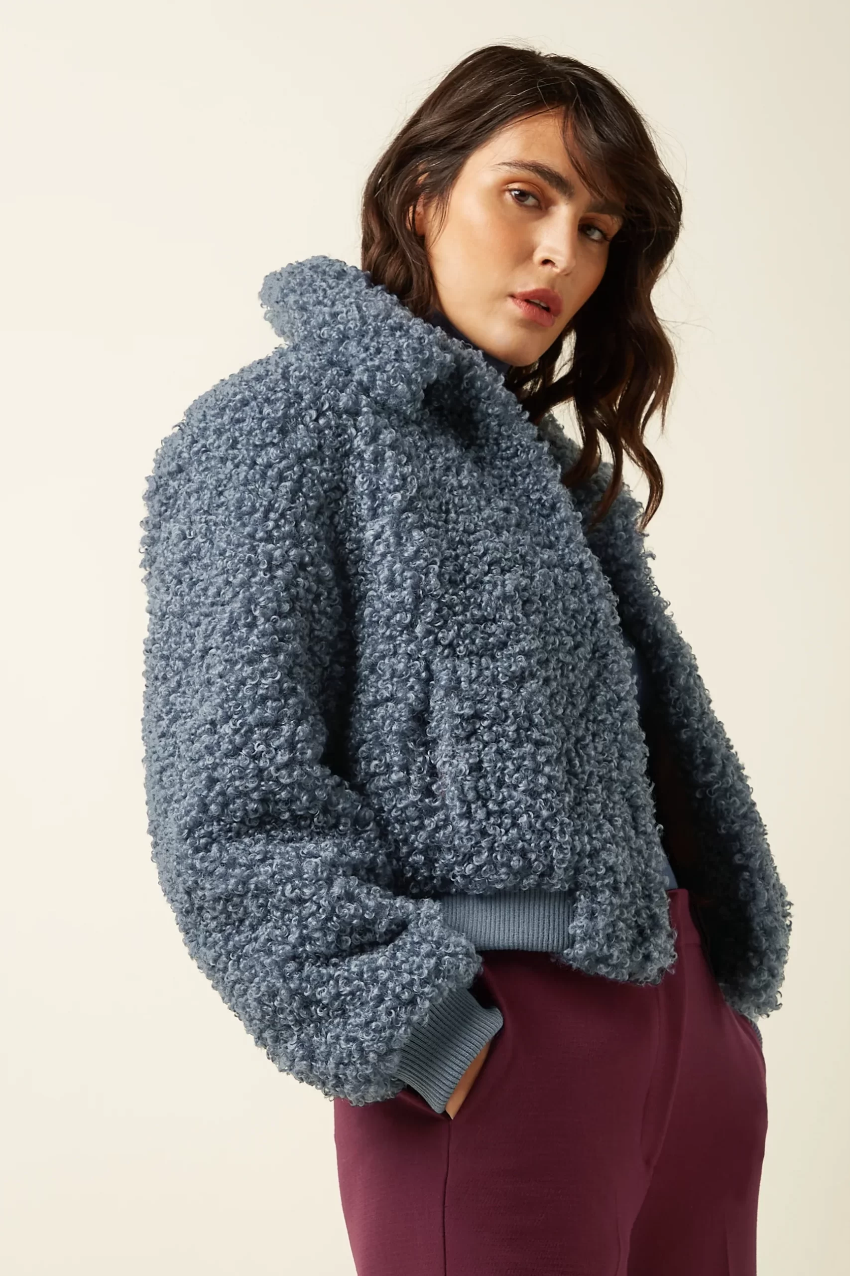 King Louie: Isa Jacket Basil Fur | Night Blue King Louie: Isa Jacket Basil Fur | Night Blue