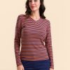 LaLamour: KELLY TOP | NAVY STRIPES