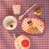Rice: Gebaksbordje - Favorite Hearts Print Roze MELCP-FAVII