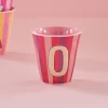 Rice: Medium melamine beker - Alfabet - O Roze Streep MELCU-ALPSTROI