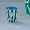 Rice: Medium melamine beker - Alfabet - Z Blauw Streep MELCU-ALPSTRZB