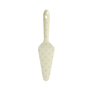 Rice: Melamine taart schep - Favorite Hearts Print Mint MECAS-FAVXCPDMI