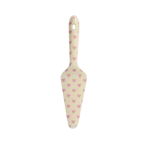 Rice: Melamine taart schep - Favorite Hearts Print Roze  MECAS-FAVXCPII