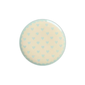 Rice: Gebaksbordje - Favorite Hearts Print Mint MELCP-FAVDMI