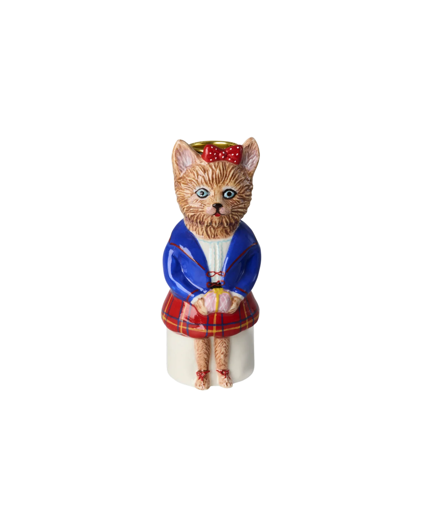 Rice: Kandelaar - Kat keramiek | Nathalie Lété CDHOL-NLCAT Rice: Kandelaar - Kat keramiek | Nathalie Lété CDHOL-NLCAT