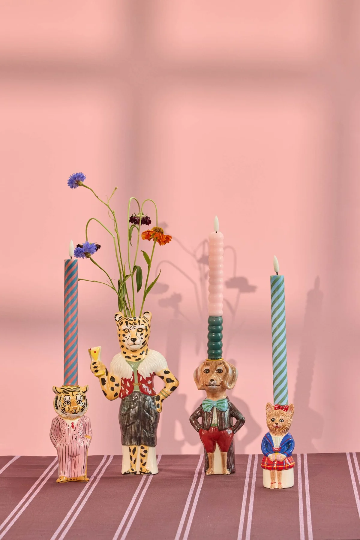 Rice: Kandelaar - Kat keramiek | Nathalie Lété CDHOL-NLCAT Rice: Kandelaar - Kat keramiek | Nathalie Lété CDHOL-NLCAT