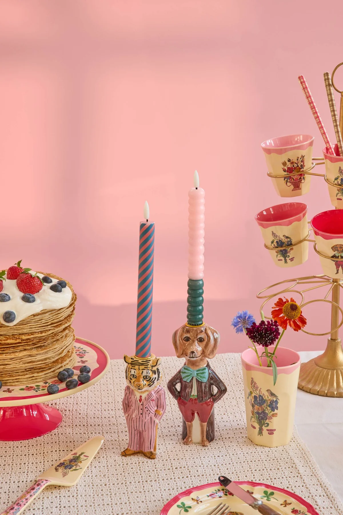 Rice: Kandelaar - Tijger keramiek | Nathalie Lété CDHOL-NLTIG Rice: Kandelaar - Tijger keramiek | Nathalie Lété CDHOL-NLTIG