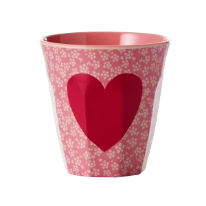 RICE: Medium melamine beker - Heart Print MELCU-HEART
