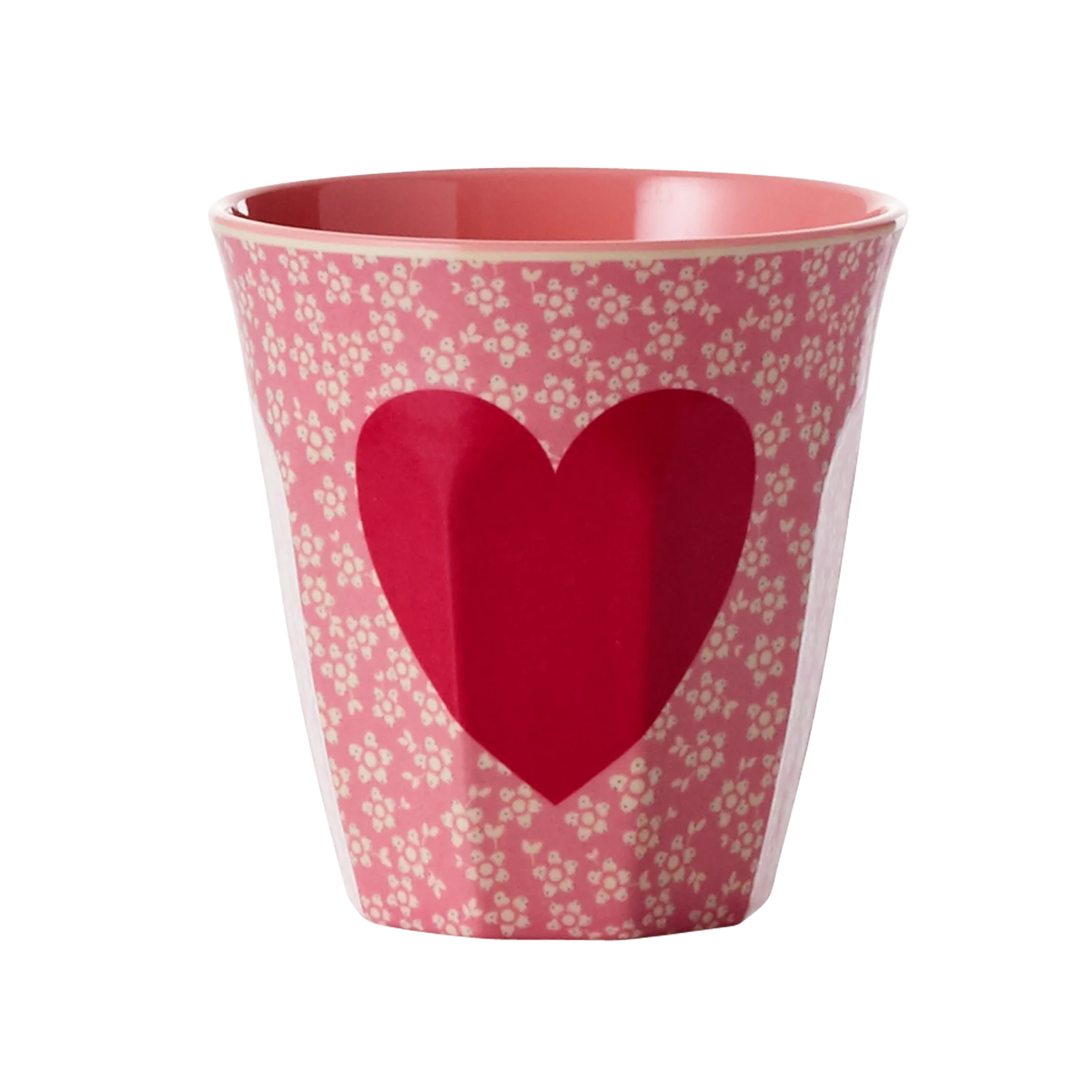 RICE: Medium melamine beker - Heart Print MELCU-HEART RICE: Medium melamine beker - Heart Print MELCU-HEART