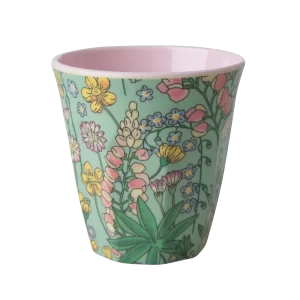 RICE: Medium melamine beker - Lupin Print MELCU-LUPI