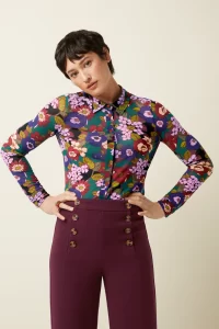 King Louie: Blouse Ramone Mesh | Multi Color