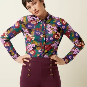 King Louie: Blouse Ramone Mesh | Multi Color