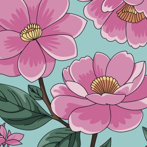 Kaartje: Bloemen | per 5 stuks verpakt