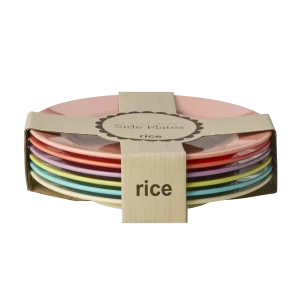 Rice: Ronde Melamine lunch borden | Gloriously Gifted | SET 6 stuks MESPL-6ZSS26