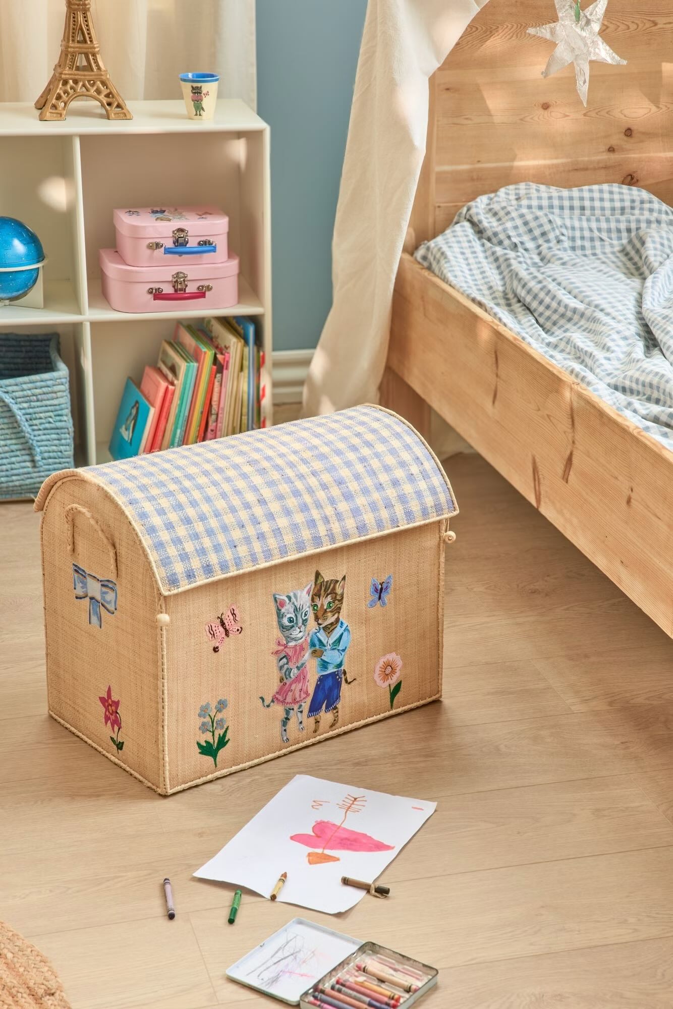 Rice: Groot raffia opberg huis - Nathalie Lété BSHOU-LNAT Rice: Groot raffia opberg huis - Nathalie Lété BSHOU-LNAT