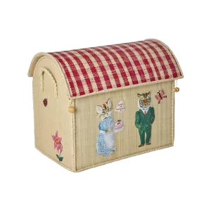 Rice: Klein raffia opberg huis - Nathalie Lété Theme BSHOU-SNAT