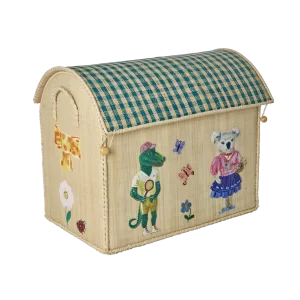 Rice: Medium raffia opberg huis - Nathalie Lété Theme BSHOU-MNAT