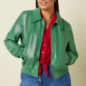 King Louie: Isa Jacket Shine | Neptune Green