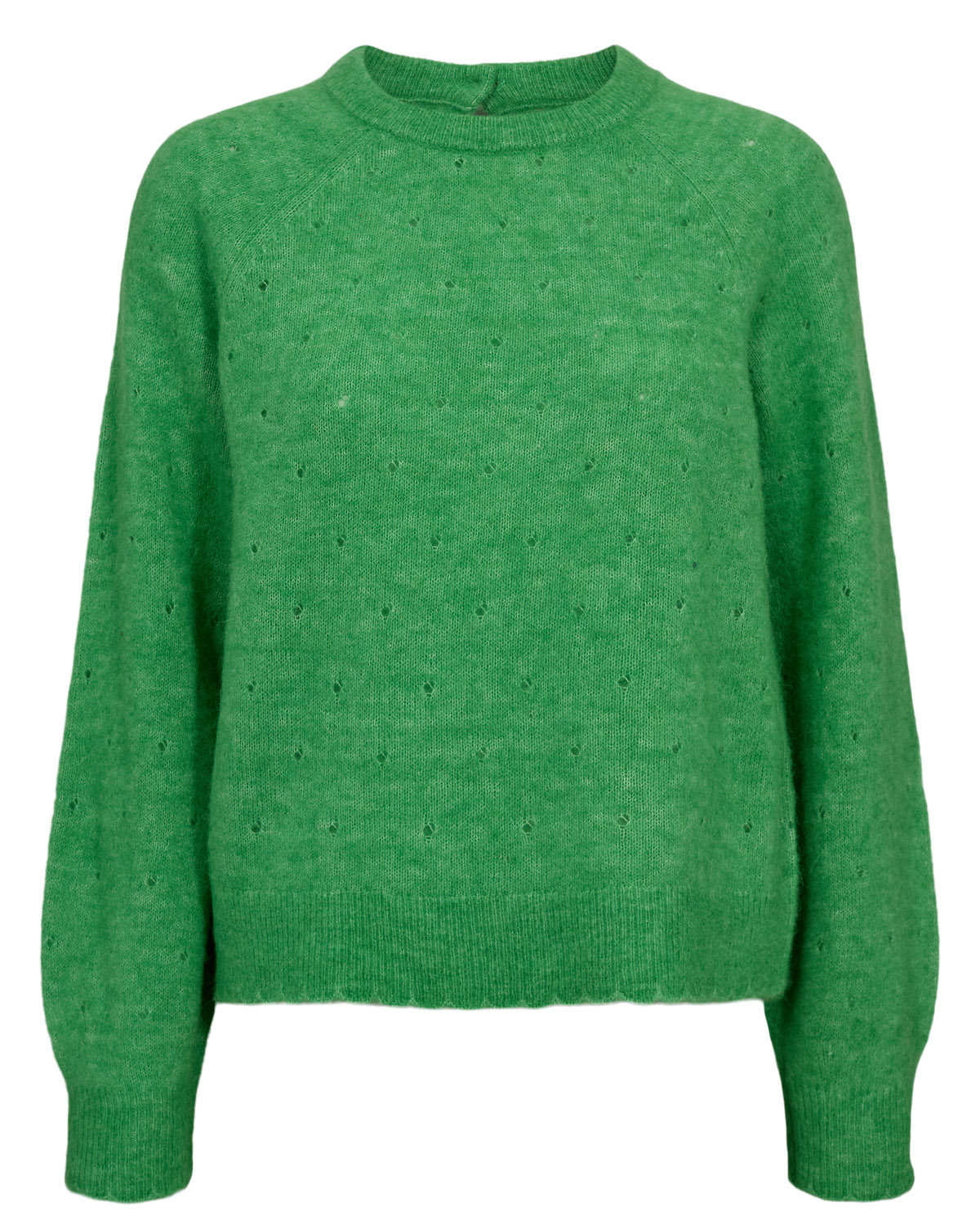 Nümph: NURIETTO POINTELLE PULLOVER | VIBRANT GREEN Nümph: NURIETTO POINTELLE PULLOVER | VIBRANT GREEN