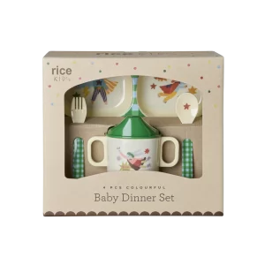 Rice: Melamine kinderservies - Hero print | Groen BABOX-4ZHERO