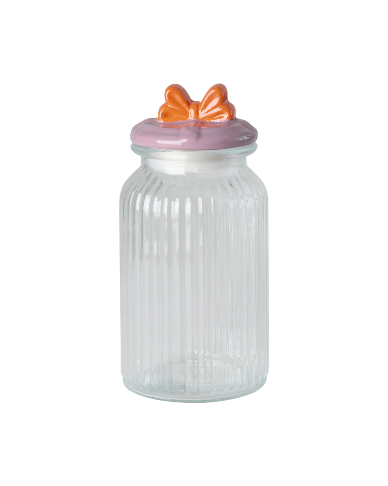 Rice: Voorraadpot - Glas groot STRIK GLJAR-LBOW Rice: Voorraadpot - Glas groot STRIK GLJAR-LBOW