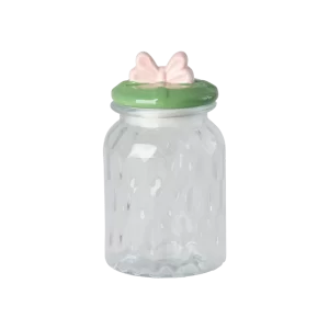 Rice: Voorraadpot - Glas medium STRIK GLJAR-MBOW