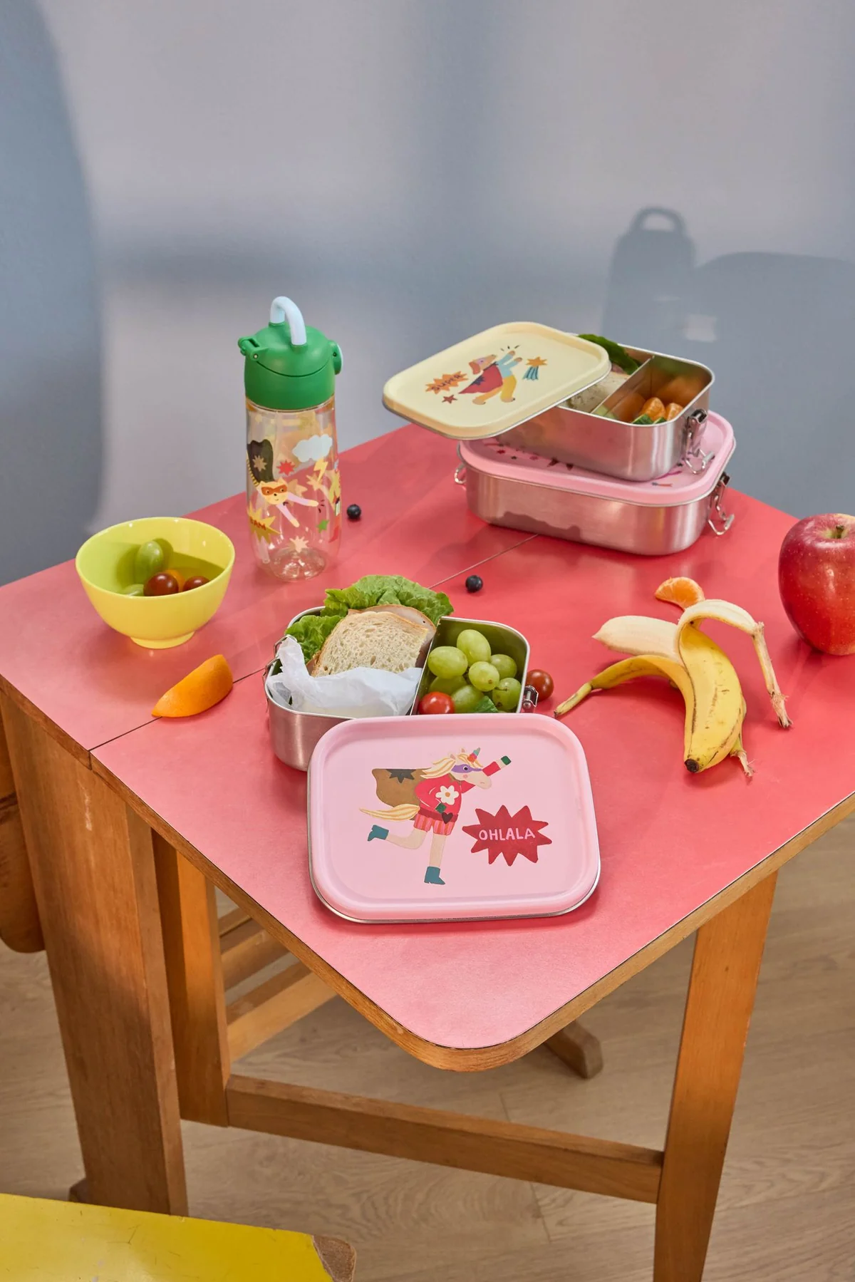 Rice: Roestvrijstalen Lunchbox | Hero Print | Roze STLUN-SHEROI Rice: Roestvrijstalen Lunchbox | Hero Print | Roze STLUN-SHEROI