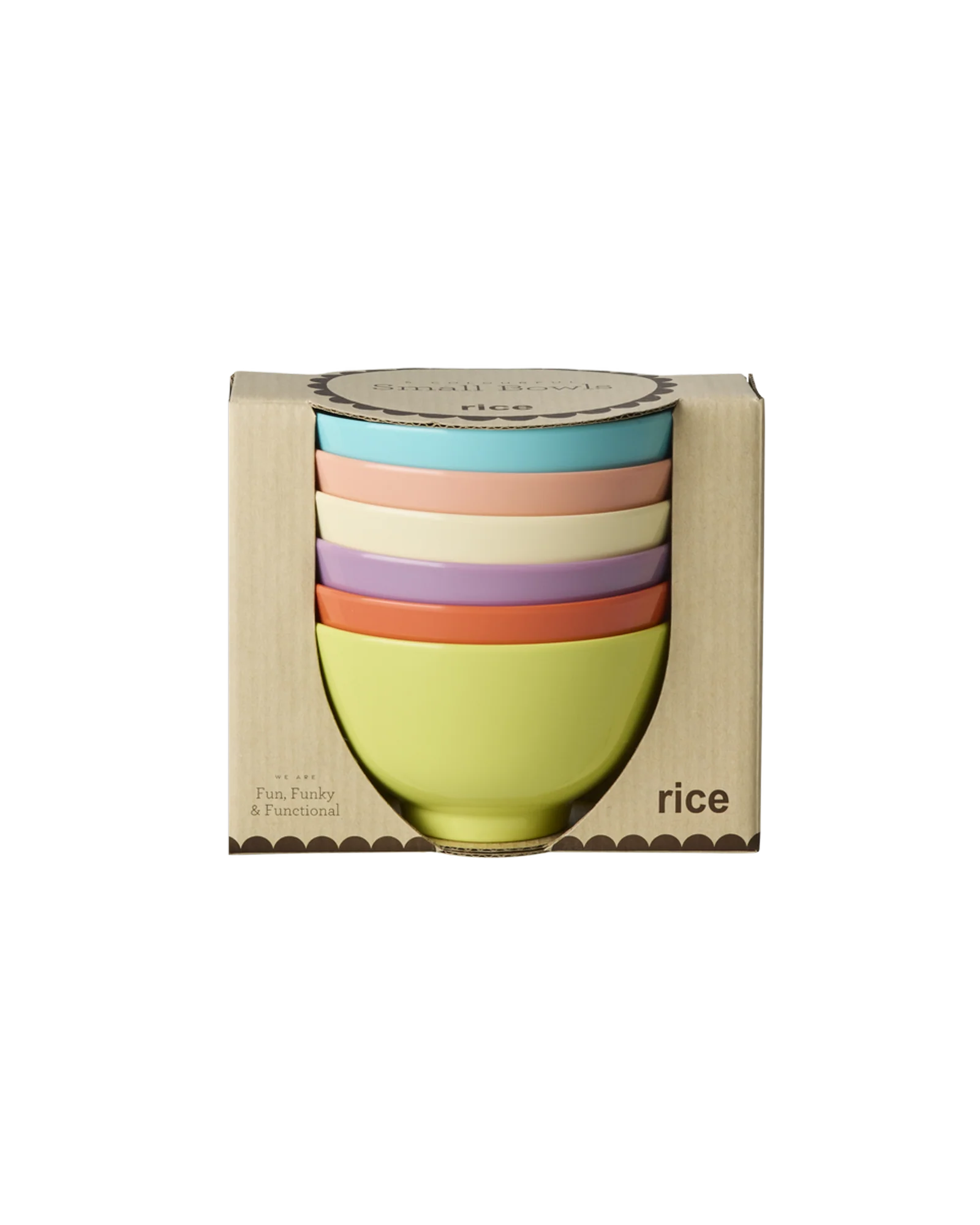 RICE: Kleine melamine kom - Set van 6 stuks | Gloriously Gifted MELBW-6ZSSS26 RICE: Kleine melamine kom - Set van 6 stuks | Gloriously Gifted MELBW-6ZSSS26