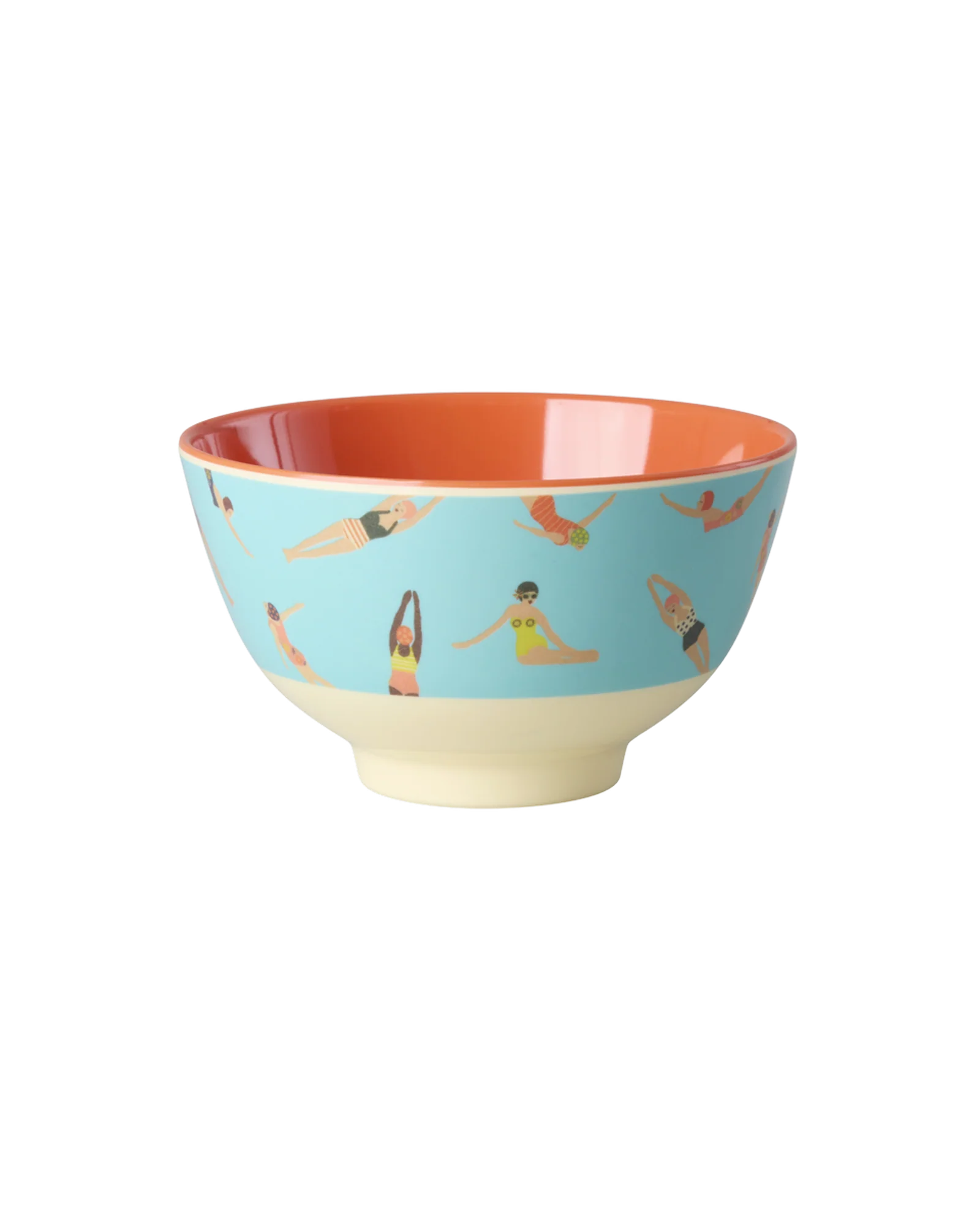 RICE: Kleine melamine kom | Retro Swimster Print MELBW-SRESW RICE: Kleine melamine kom | Retro Swimster Print MELBW-SRESW