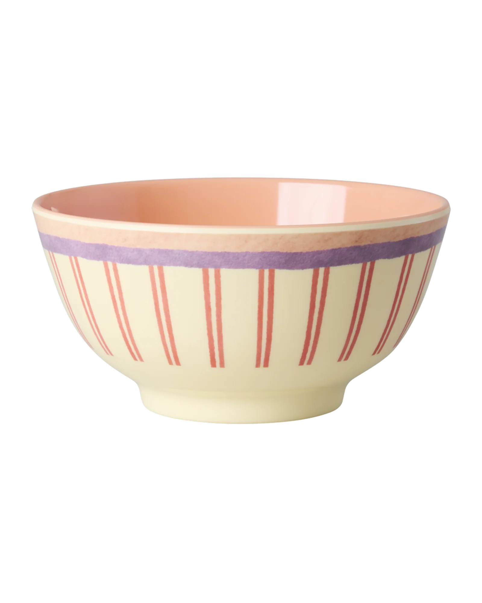 RICE: Medium melamine kom - Stripey Love Print MELBW-STLO RICE: Medium melamine kom - Stripey Love Print MELBW-STLO